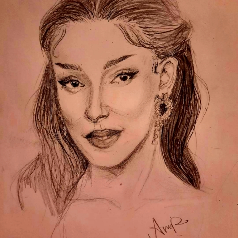 Portrait pencil art